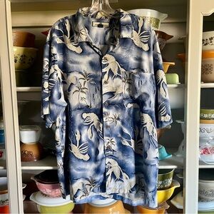 Tommy Bahama Silk Lobster Shirt - Size Large